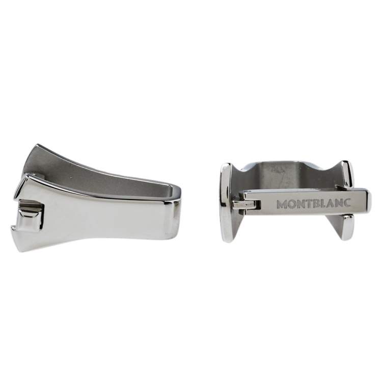 Pre Owned Montblanc Stainless Steel Essential Sartorial Cufflinks