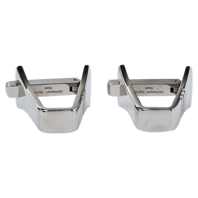 Pre Owned Montblanc Stainless Steel Essential Sartorial Cufflinks