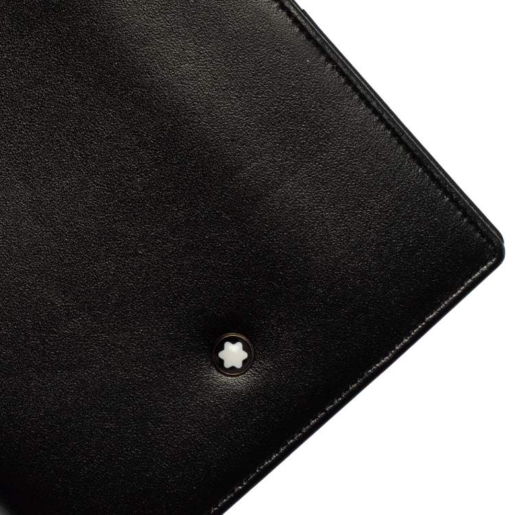 Pre Owned Montblanc Black Leather Meisterstuck Passport Holder
