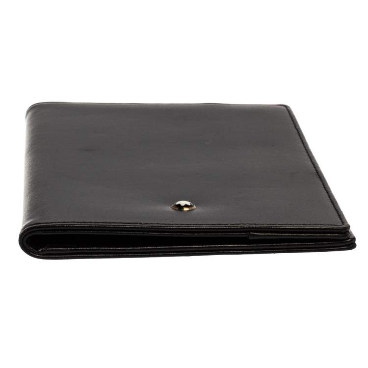 Pre Owned Montblanc Black Leather Meisterstuck Passport Holder