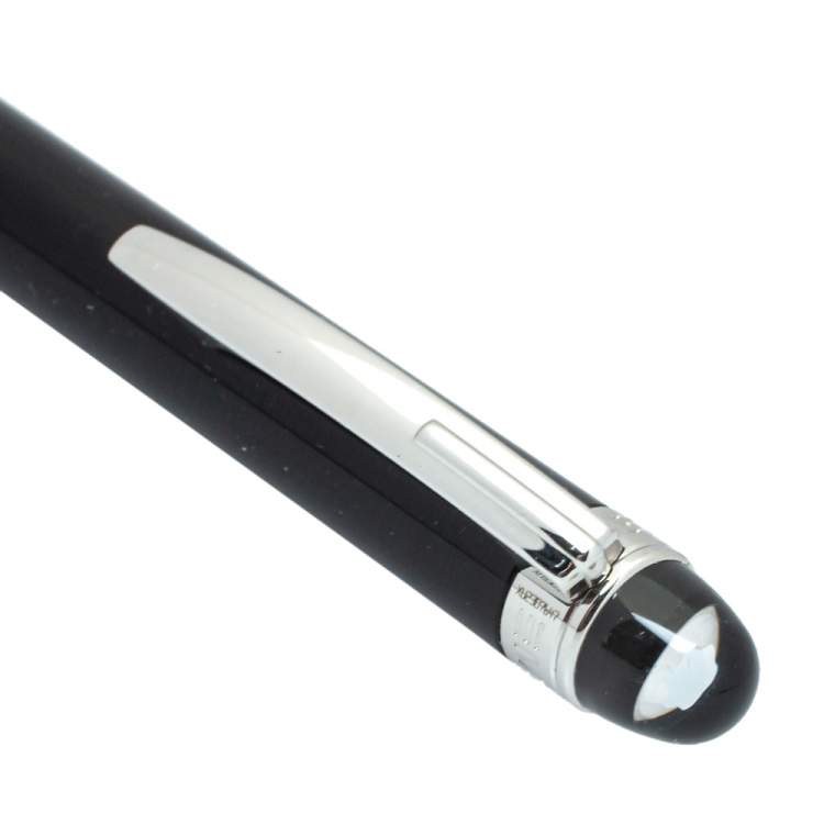 Pre Owned Montblanc StarWalker Black Resin Silver Tone Ballpoint Pen