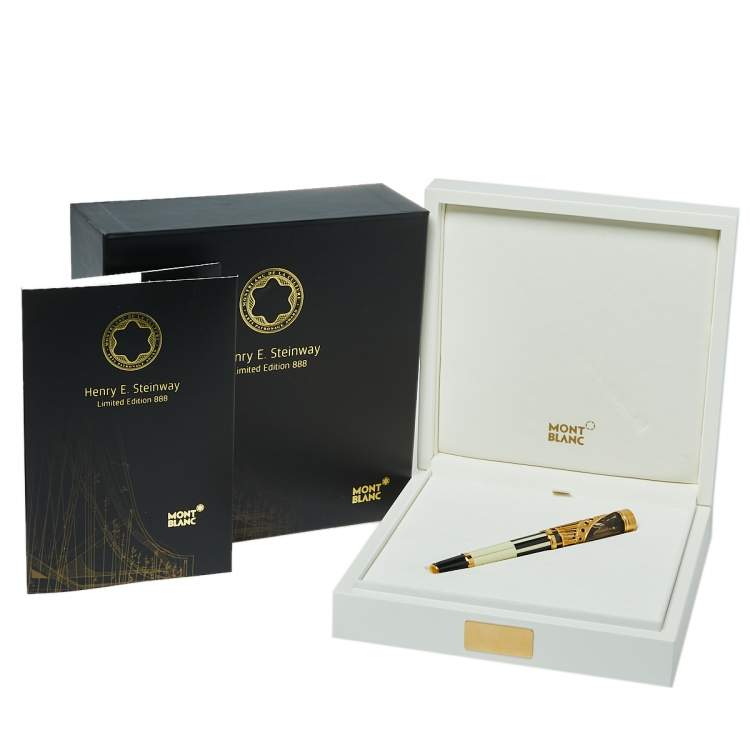 Pre Owned Montblanc Patron of Art Henry E. Steinway Limited Edition 888 Fountain Pen 