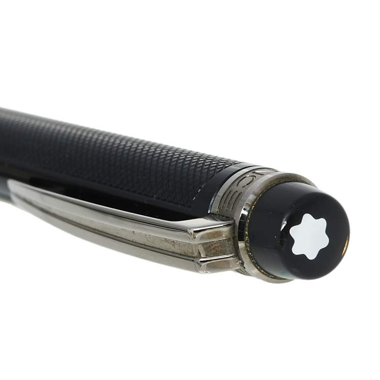 Pre Owned Montblanc StarWalker Extreme Black Guilloche Resin Ruthenium Coated Ballpoint Pen