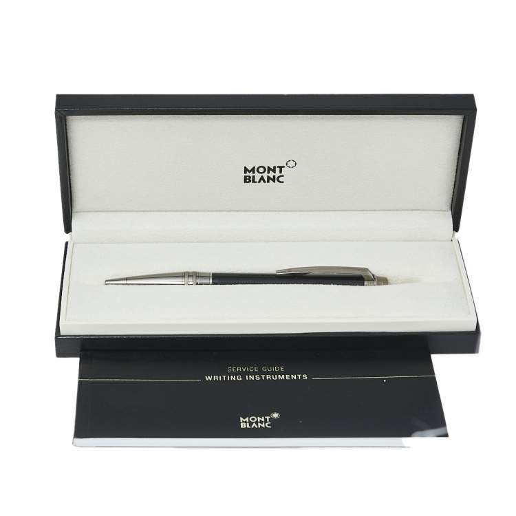 Pre Owned Montblanc StarWalker Extreme Black Guilloche Resin Ruthenium Coated Ballpoint Pen