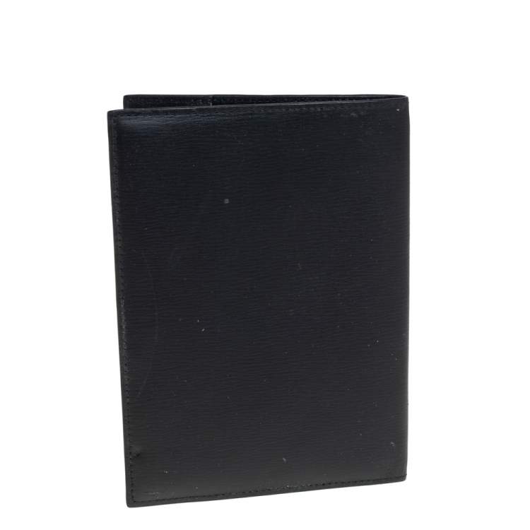 Pre Owned Montblanc Black Leather Passport Holder