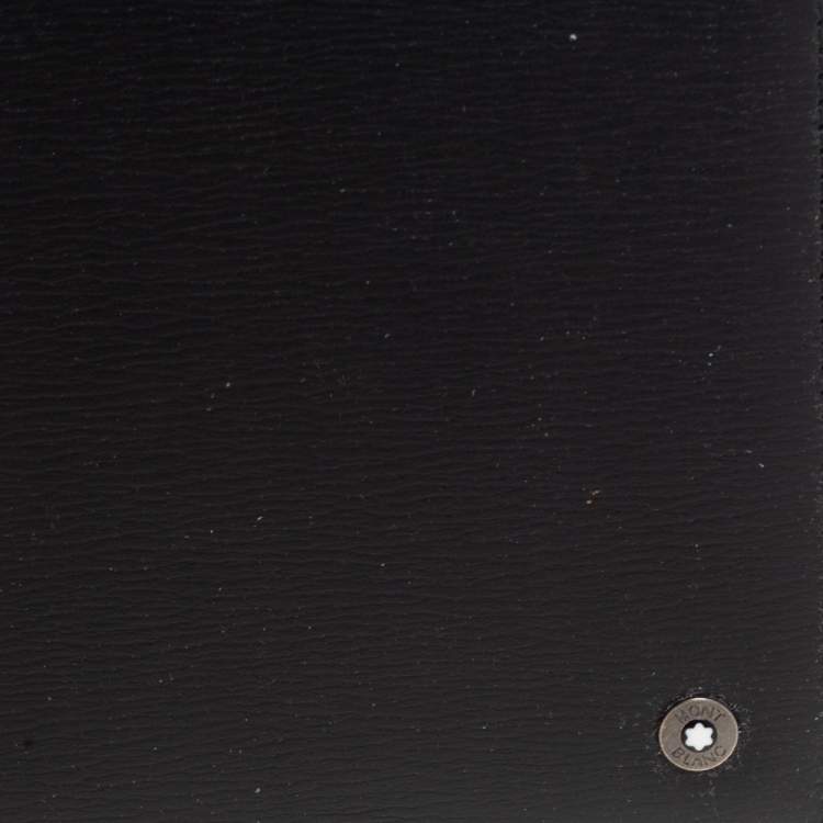 Pre Owned Montblanc Black Leather Passport Holder