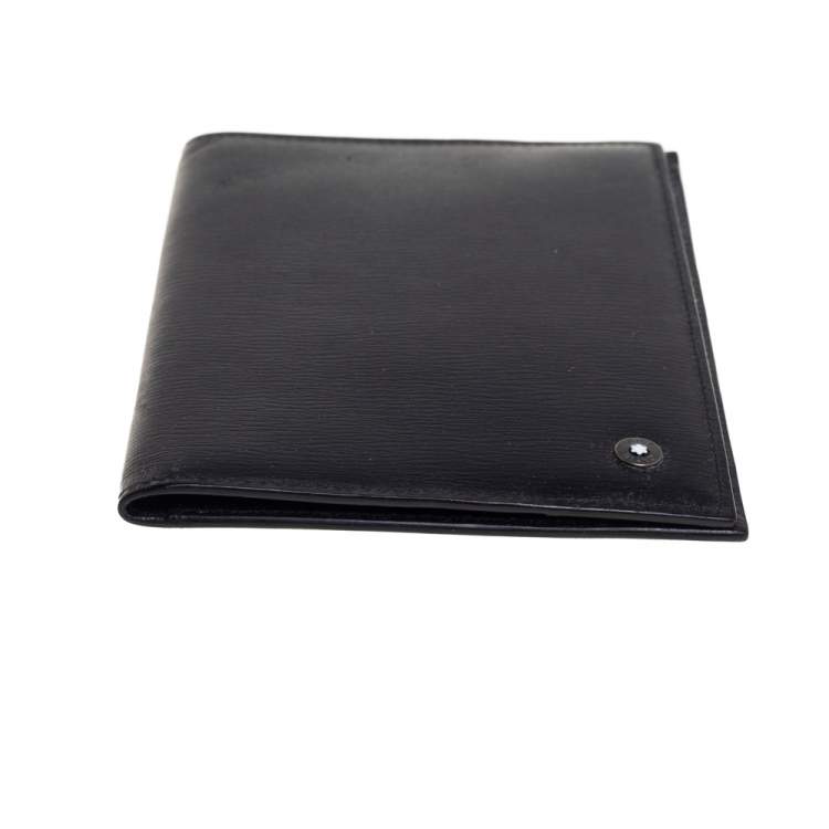 Pre Owned Montblanc Black Leather Passport Holder