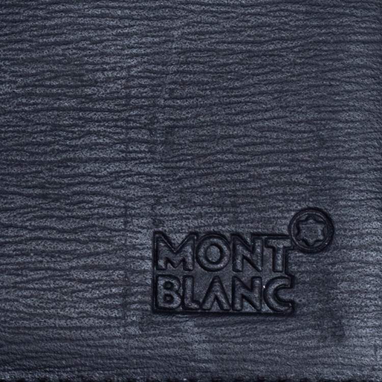 Pre Owned Montblanc Black Leather Passport Holder