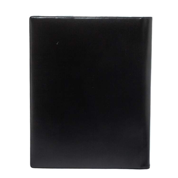 Pre Owned Montblanc Black Leather Meisterstuck Conference Folder
