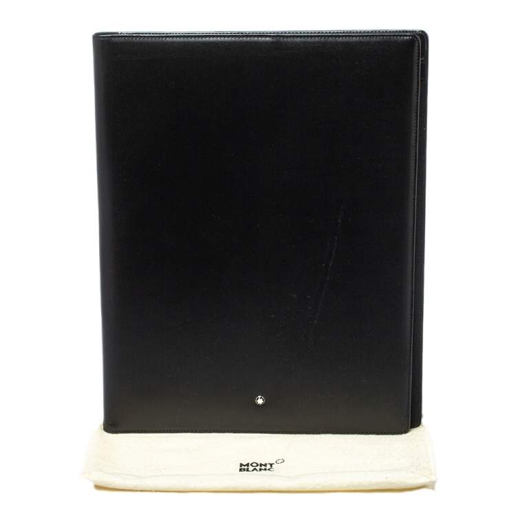 Pre Owned Montblanc Black Leather Meisterstuck Conference Folder