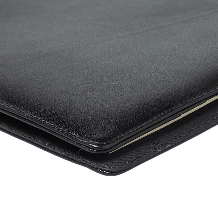Pre Owned Montblanc Black Leather Meisterstuck Conference Folder
