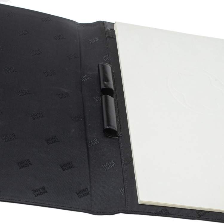 Pre Owned Montblanc Black Leather Meisterstuck Conference Folder
