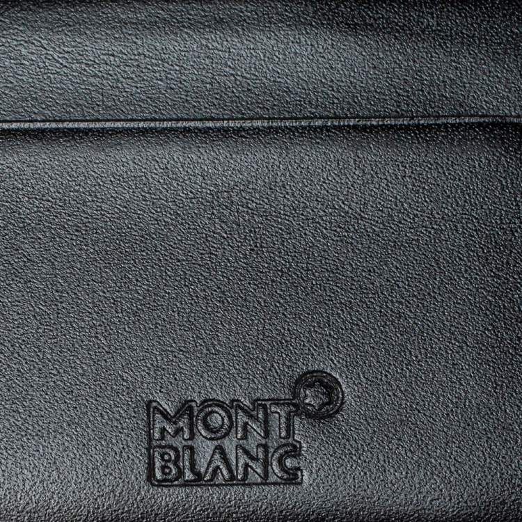Pre Owned Montblanc Black Leather Meisterstuck Conference Folder