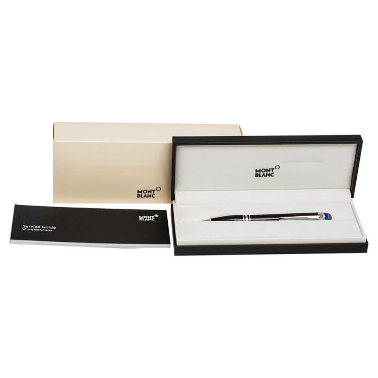 Pre Owned Montblanc StarWalker Black Resin Platinum Finish Ballpoint Pen