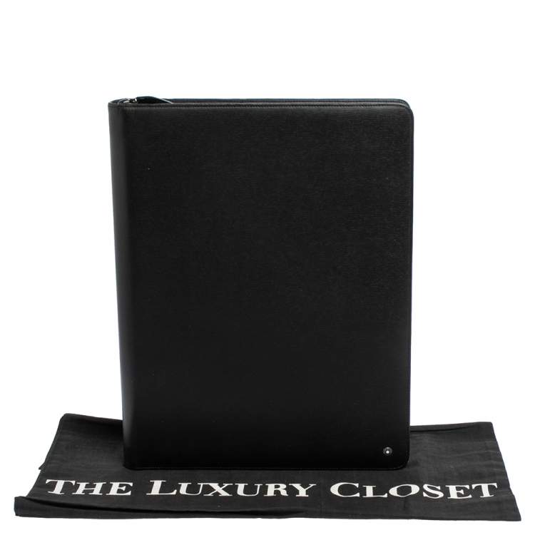 Pre Owned MontBlanc Black Leather 4810 Westside Zipped Portfolio