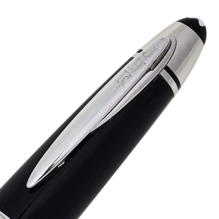 Pre Owned Montblanc Great Characters John F. Kennedy Special Edition Dark Blue Precious Resin Ballpoint Pen