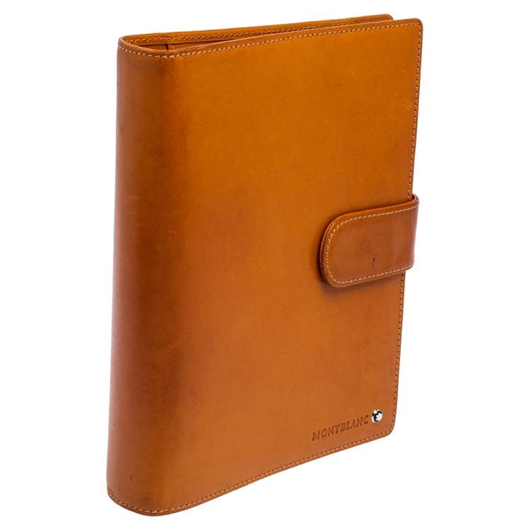 مملوكة مسبقًا Montblanc Tan Leather Agenda Cover