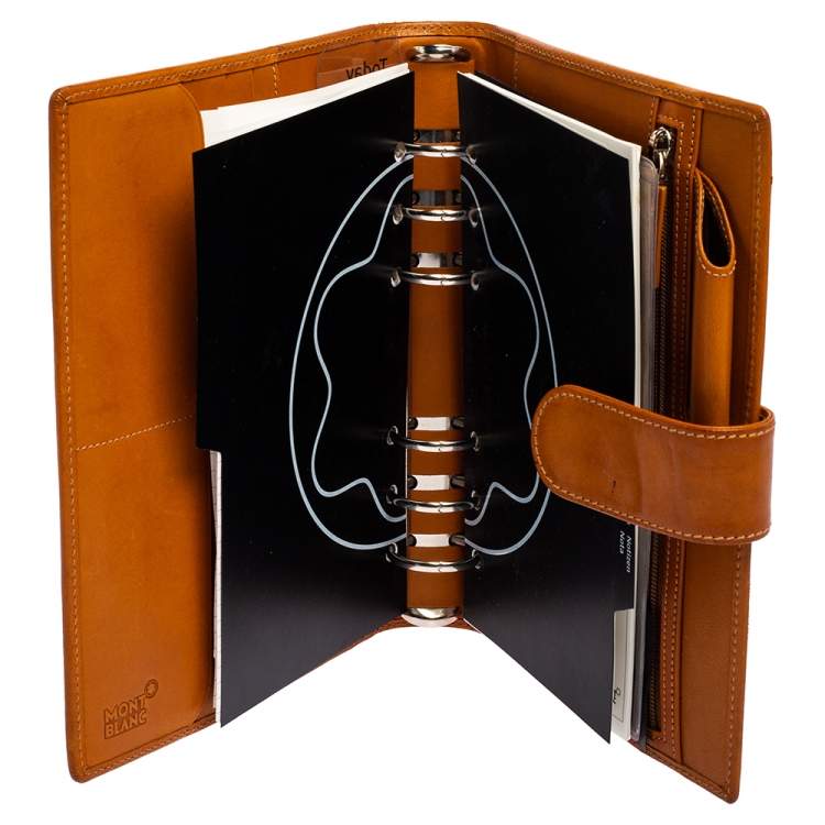 مملوكة مسبقًا Montblanc Tan Leather Agenda Cover