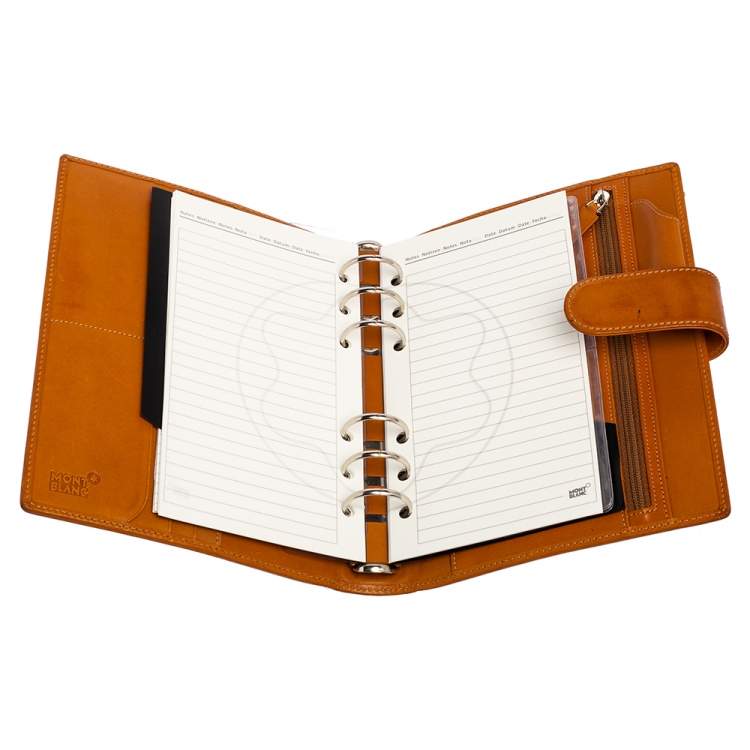 مملوكة مسبقًا Montblanc Tan Leather Agenda Cover