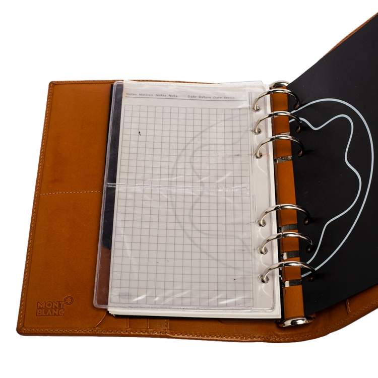 مملوكة مسبقًا Montblanc Tan Leather Agenda Cover