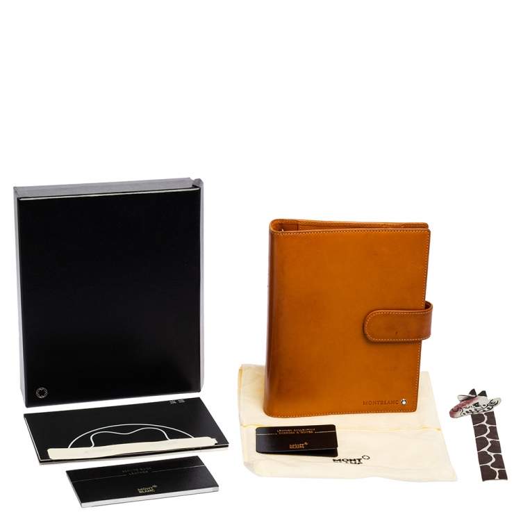 مملوكة مسبقًا Montblanc Tan Leather Agenda Cover