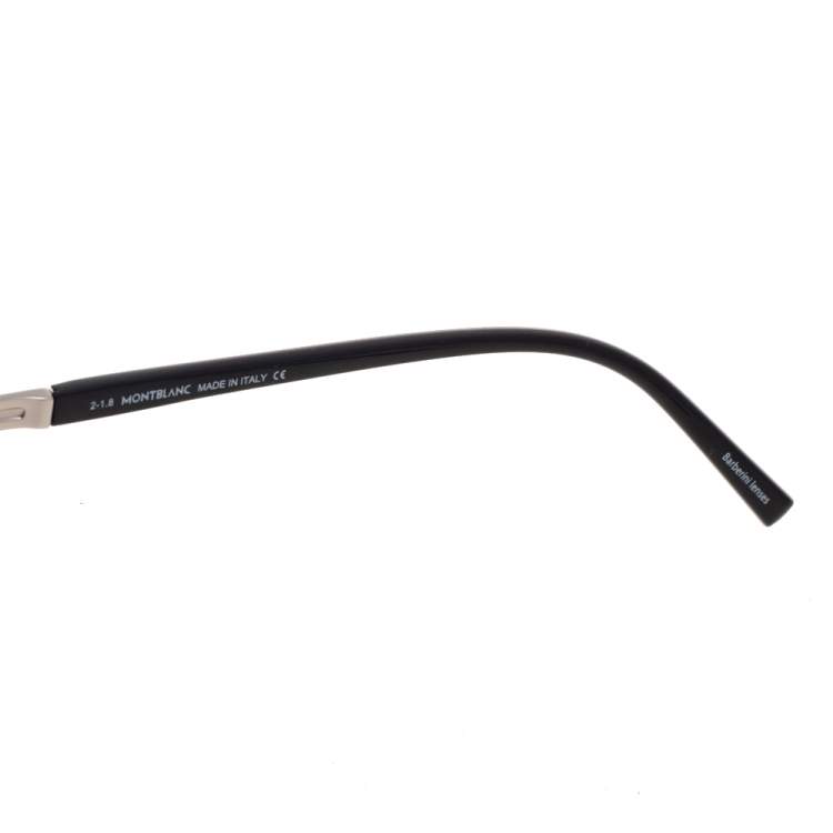 Pre Owned Montblanc Black Acetate MB702S Gradient Aviator Sunglasses 