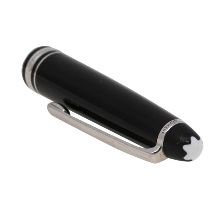 مملوكة مسبقًا Montblanc Meisterstuck Black Resin Platinum Coated Rollerball Pen 