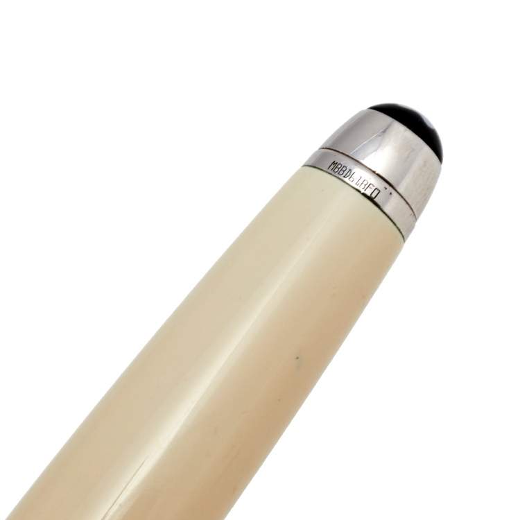 Pre Owned Montblanc Ivory Tribute to the Mont Blanc Ballpoint Pen