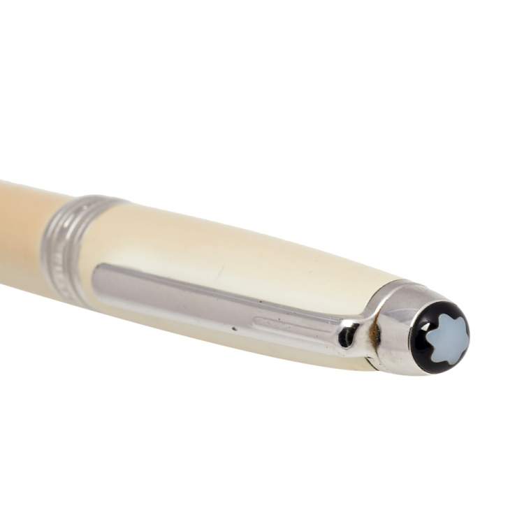 Pre Owned Montblanc Ivory Tribute to the Mont Blanc Ballpoint Pen