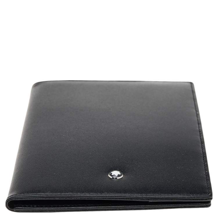 Pre Owned Montblanc Black Leather Passport Holder