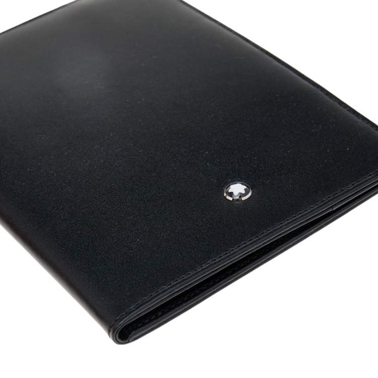 Pre Owned Montblanc Black Leather Passport Holder