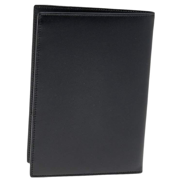 Pre Owned Montblanc Black Leather Passport Holder
