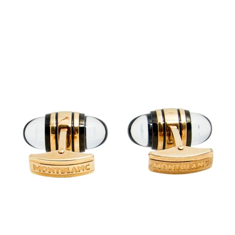 Pre Owned Montblanc StarWalker Rose Gold PVD Cufflinks