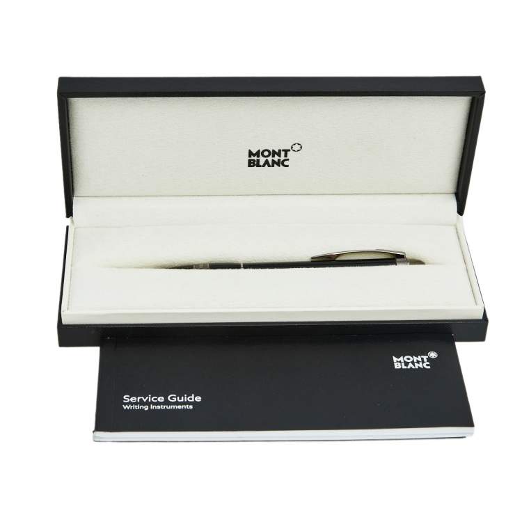 Pre Owned Montblanc StarWalker Midnight Black Precious Resin Ballpoint Pen