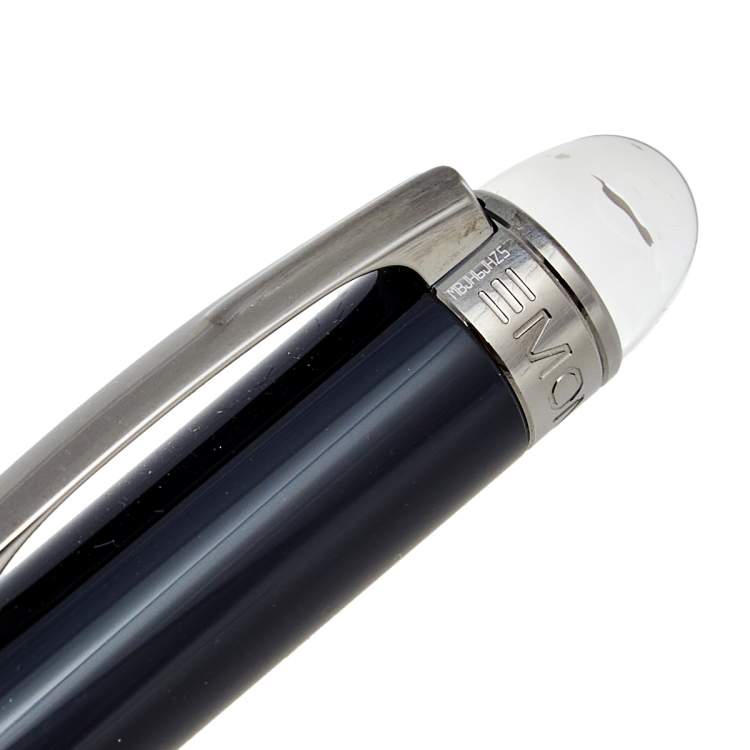 Pre Owned Montblanc StarWalker Midnight Black Precious Resin Ballpoint Pen