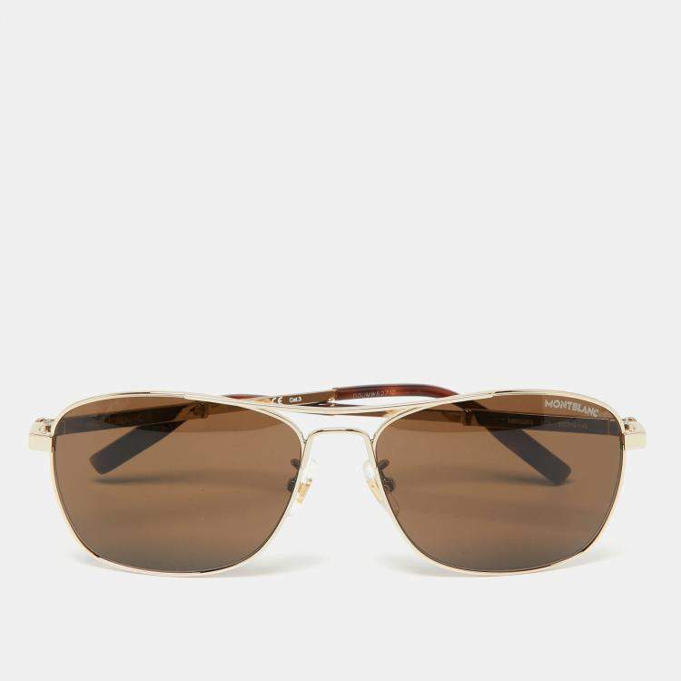 Montblanc 59mm aviator sunglasses best sale