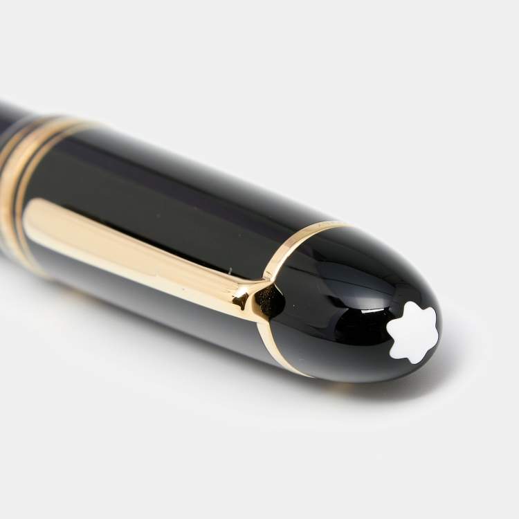 Pre Owned Montblanc Meisterstück Gold-Coated Fountain Pen, 18K Gold Nib