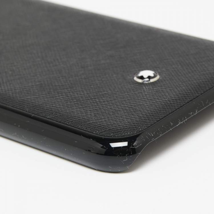 Pre Owned Montblanc Black Leather and Plastic Sactorial iPhone 11 Case