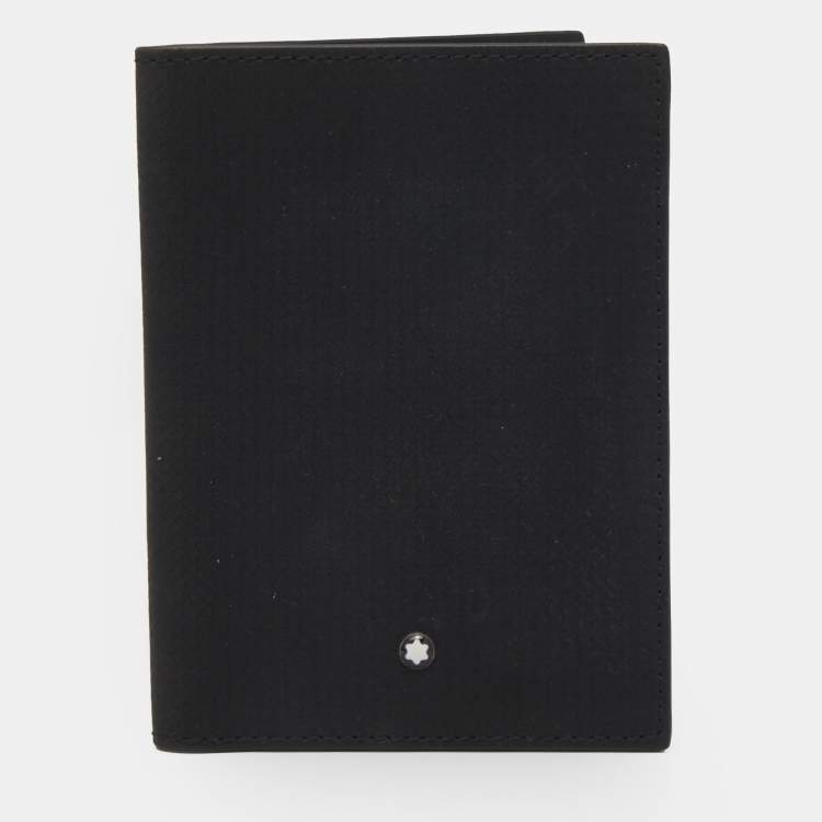 مملوكة مسبقًا Montblanc Black Leather Meisterstück Passport Holder
