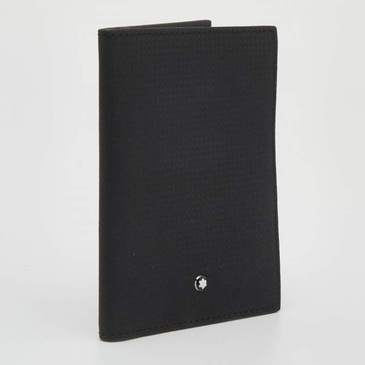 مملوكة مسبقًا Montblanc Black Leather Meisterstück Passport Holder