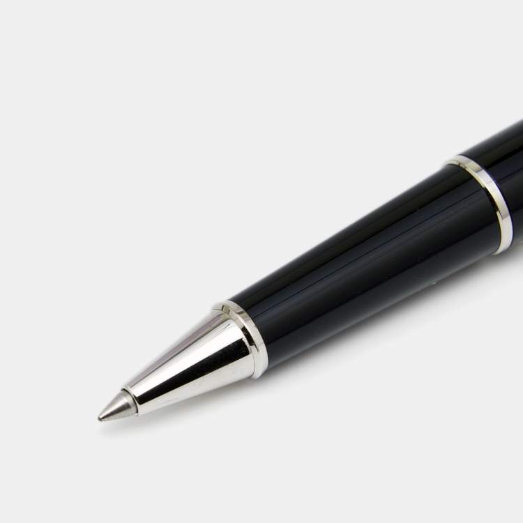 مملوكة مسبقًا Montblanc Meisterstück Palladium Plated Black Resin Rollerball Pen