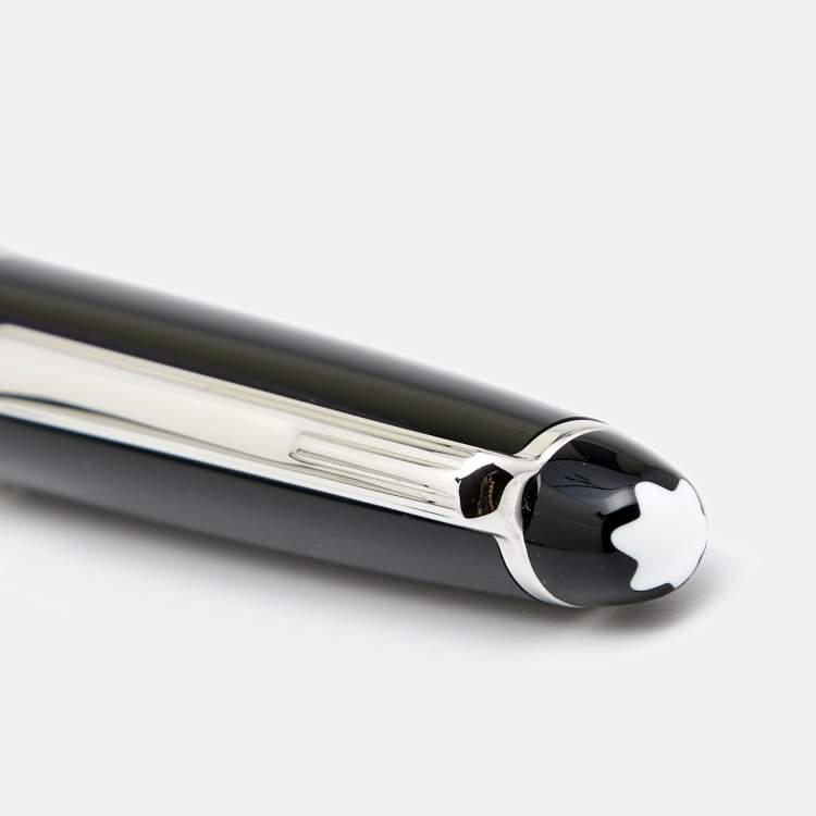 مملوكة مسبقًا Montblanc Meisterstück Palladium Plated Black Resin Rollerball Pen