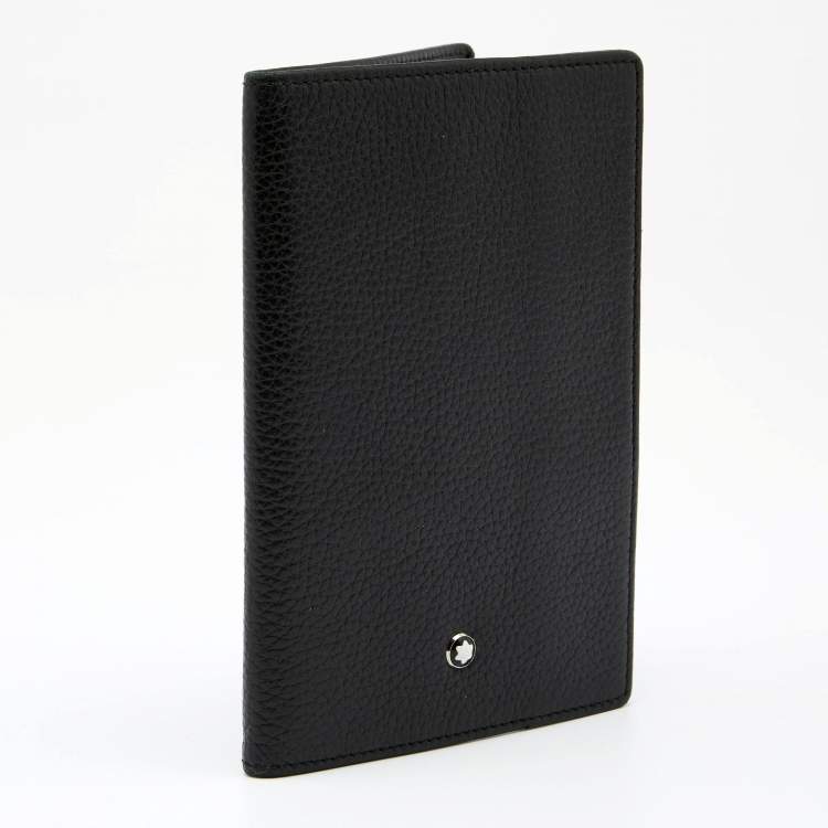 Pre Owned Montblanc Black Leather Meisterstück Passport Holder