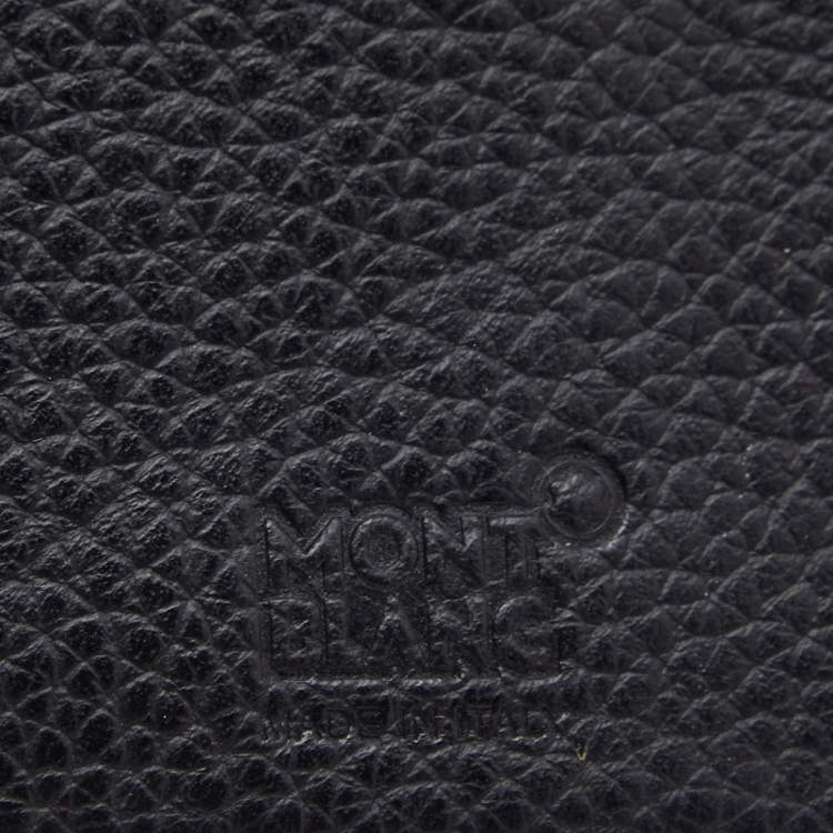 Pre Owned Montblanc Black Leather Meisterstück Passport Holder