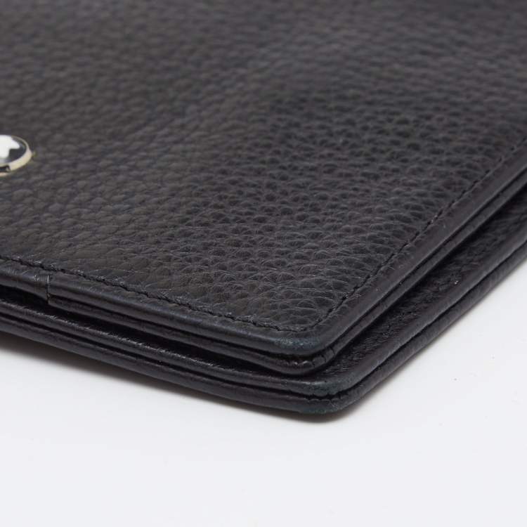 Pre Owned Montblanc Black Leather Meisterstück Passport Holder