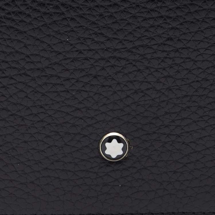 Pre Owned Montblanc Black Leather Meisterstück Passport Holder