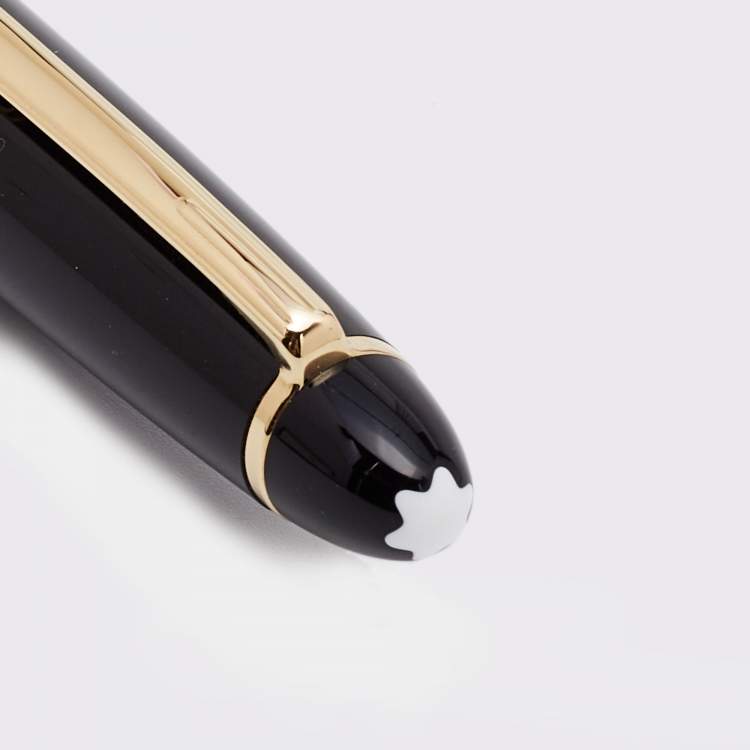 Pre Owned Montblanc Meisterstück Classique Black Resin Gold Plated Ballpoint Pen