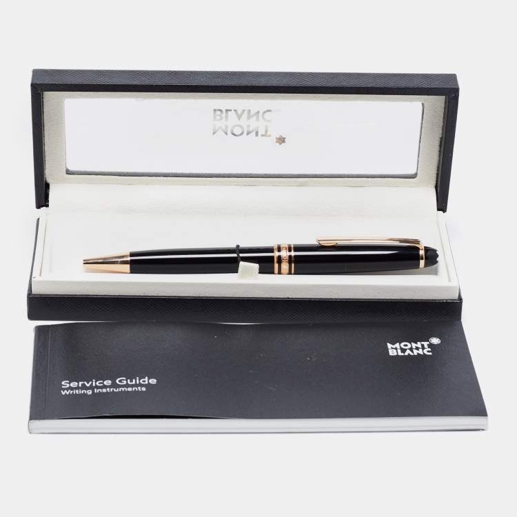 Pre Owned Montblanc Meisterstück Rose Gold Tone Ballpoint Pen