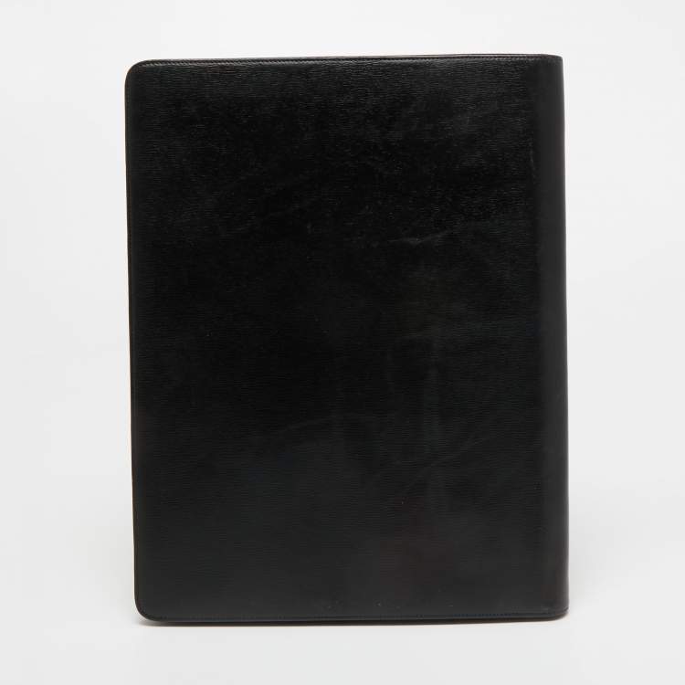 Pre Owned Montblanc Black Leather Notepad Holder