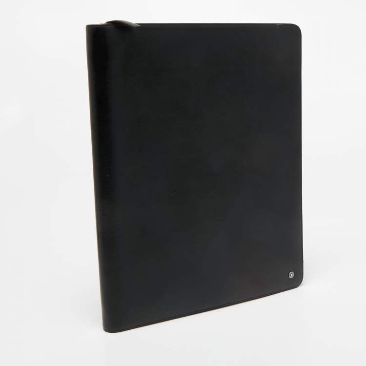 Pre Owned Montblanc Black Leather Notepad Holder
